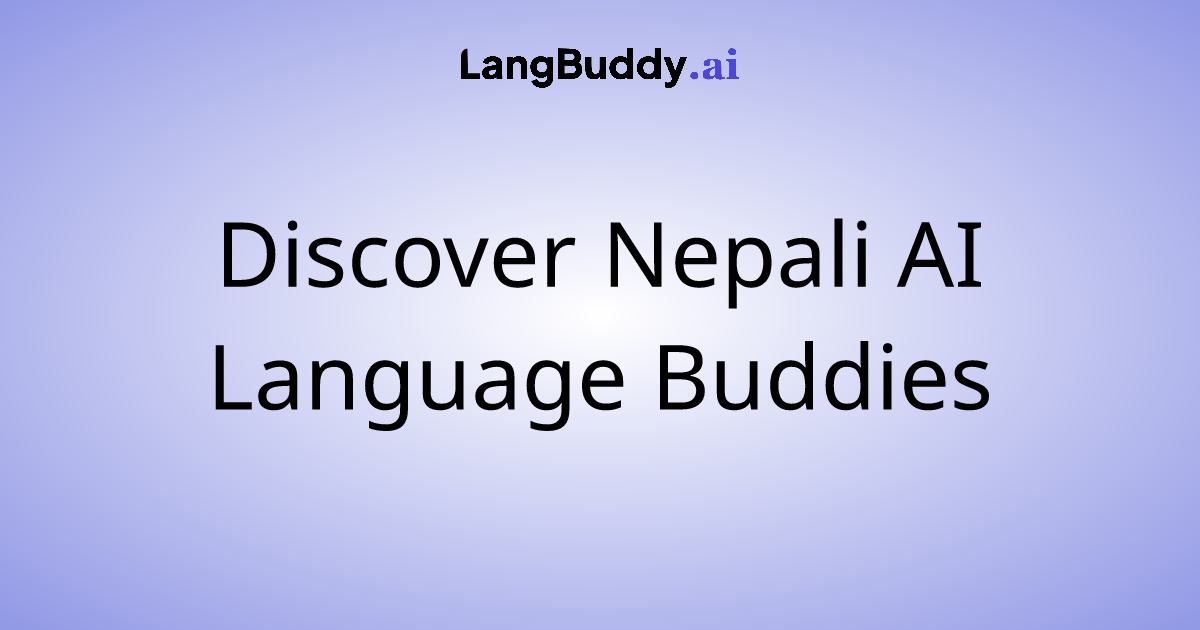 best friend in nepali language